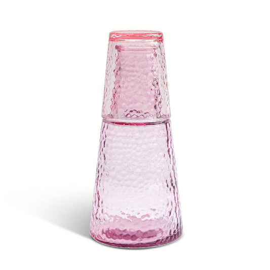 Hammered Carafe - Rose Whisper