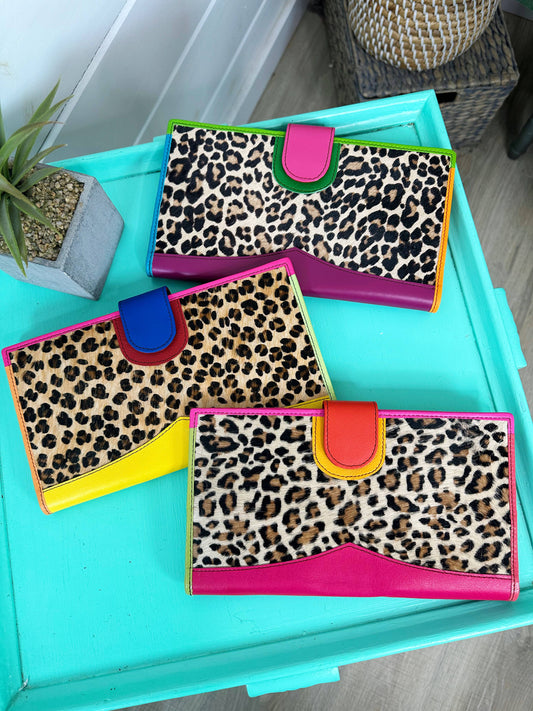 Nash Leopard Leather Wallet