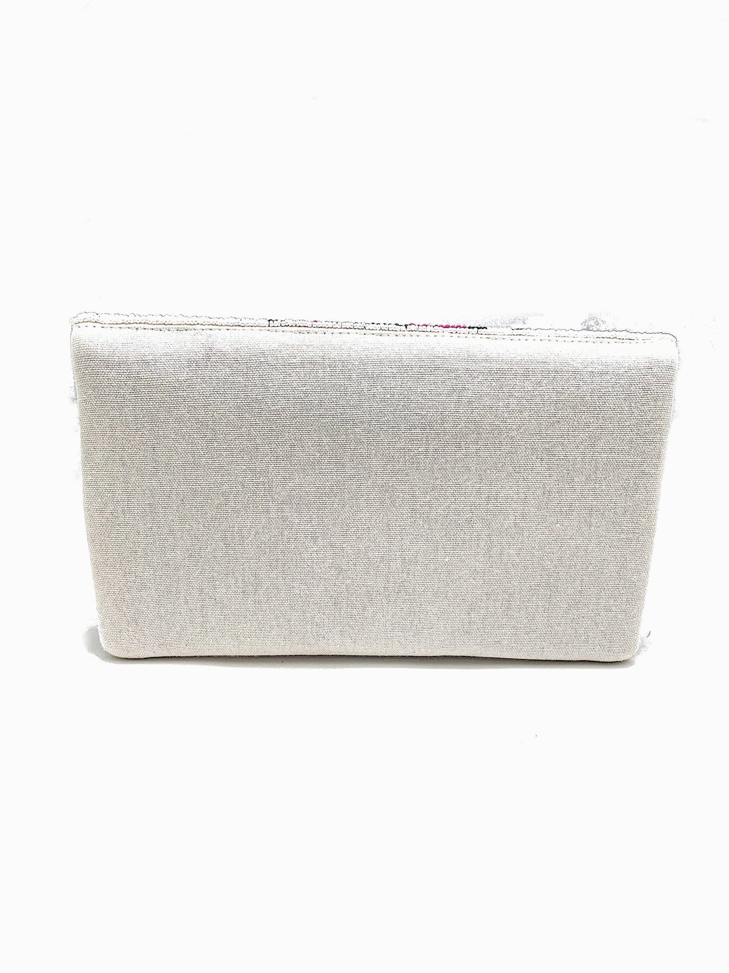 Cheetah Stripe Beaded Clutch