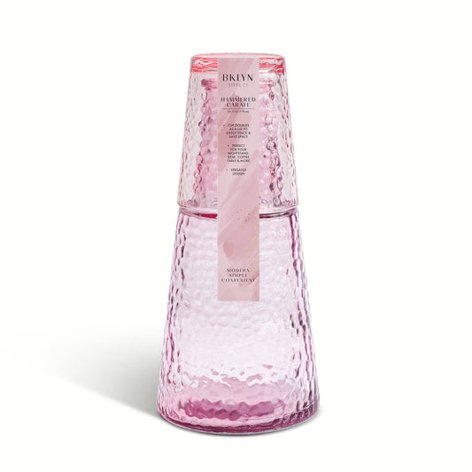 Hammered Carafe - Rose Whisper