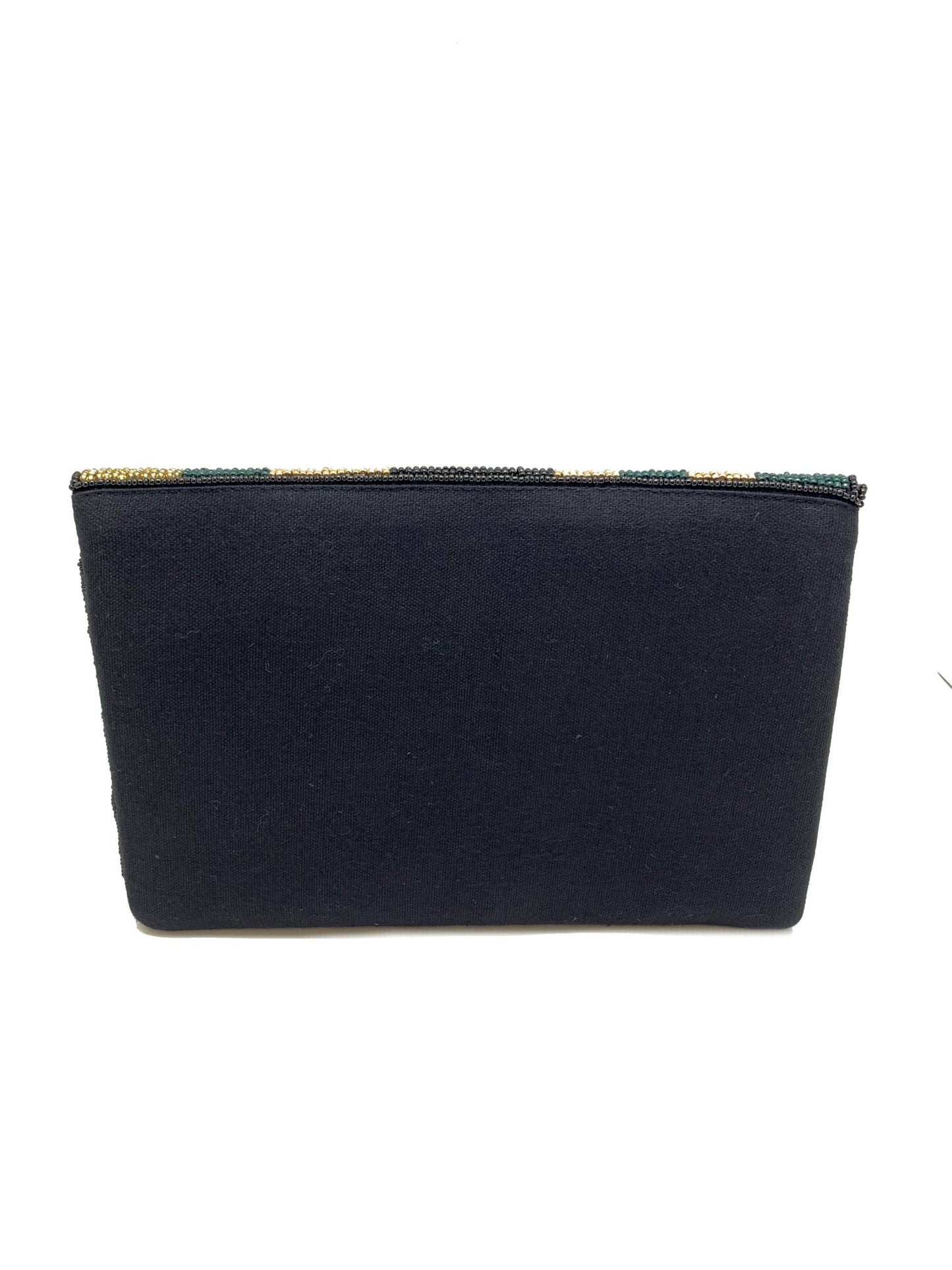 Camo Print Beaded Clutch